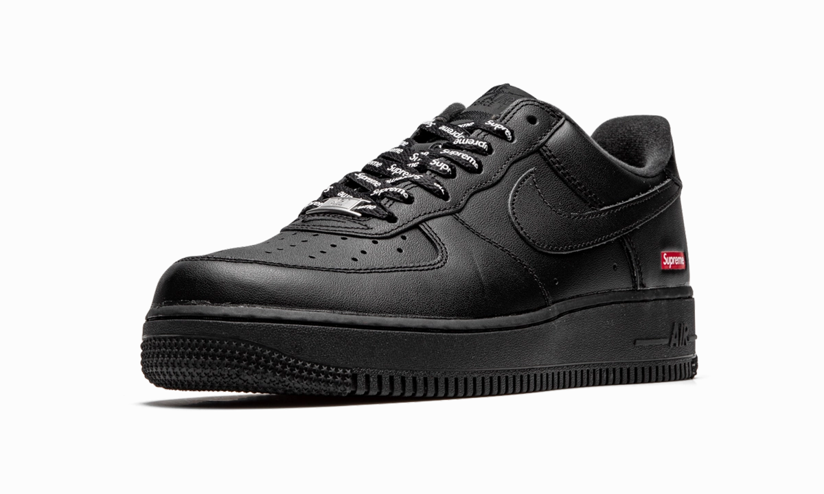 Slip On Construction Textured Pattern Air Force 1 Low "Supreme - Mini Box Logo Black"