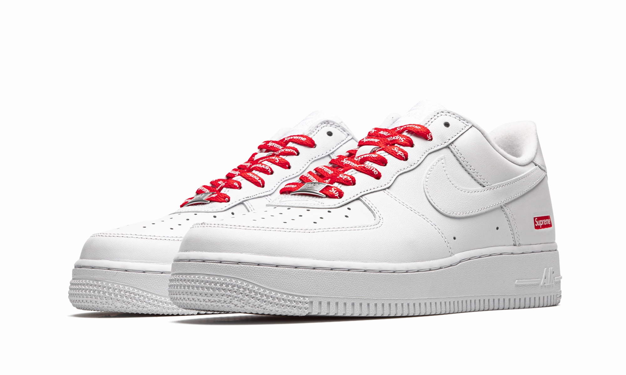 Catch Hike Minimalist Footbed Design Air Force 1 Low "Supreme - Mini Box Logo White"