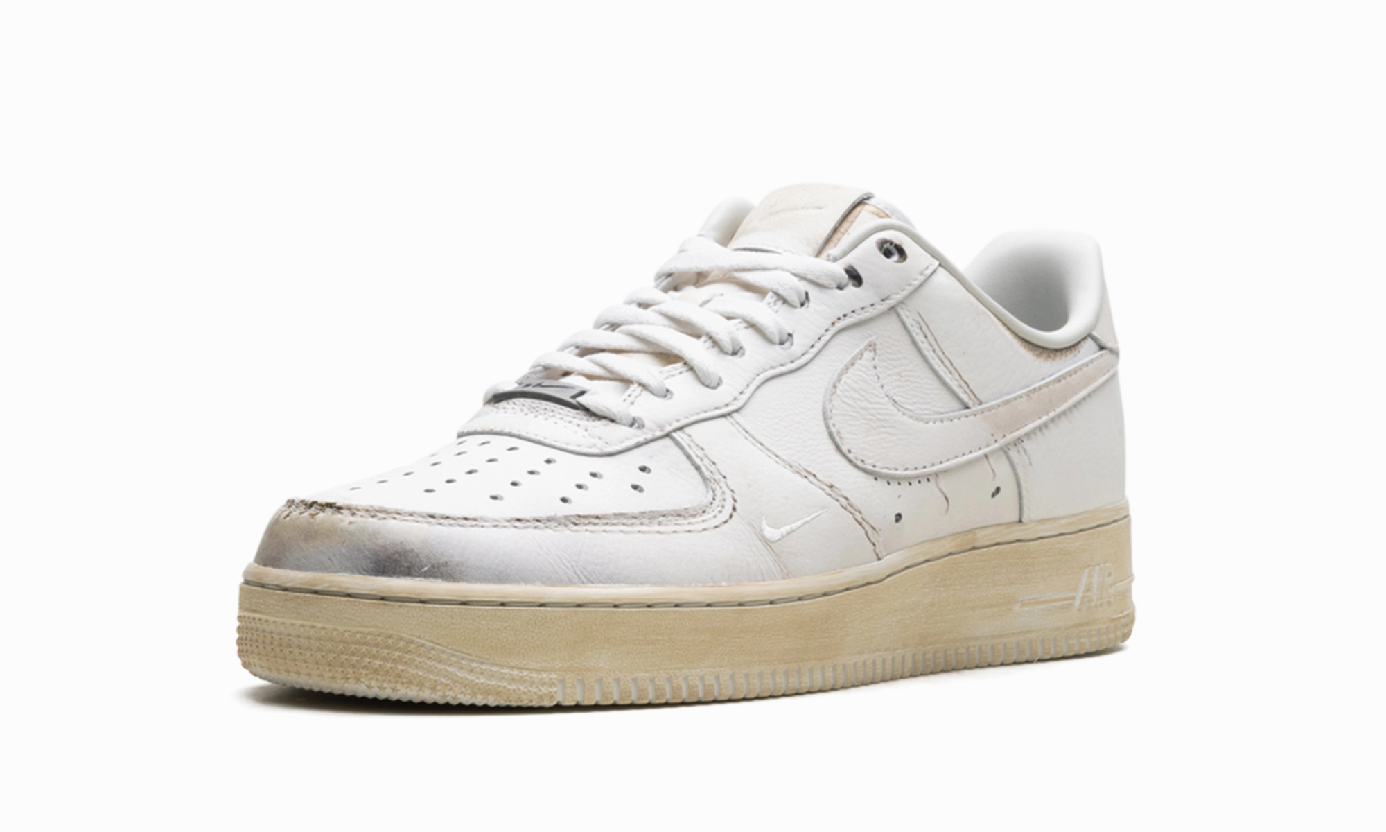 Everywhere Use Anti Friction Lining Air Force 1 Low ".SWOOSH - Dirty Triple White"
