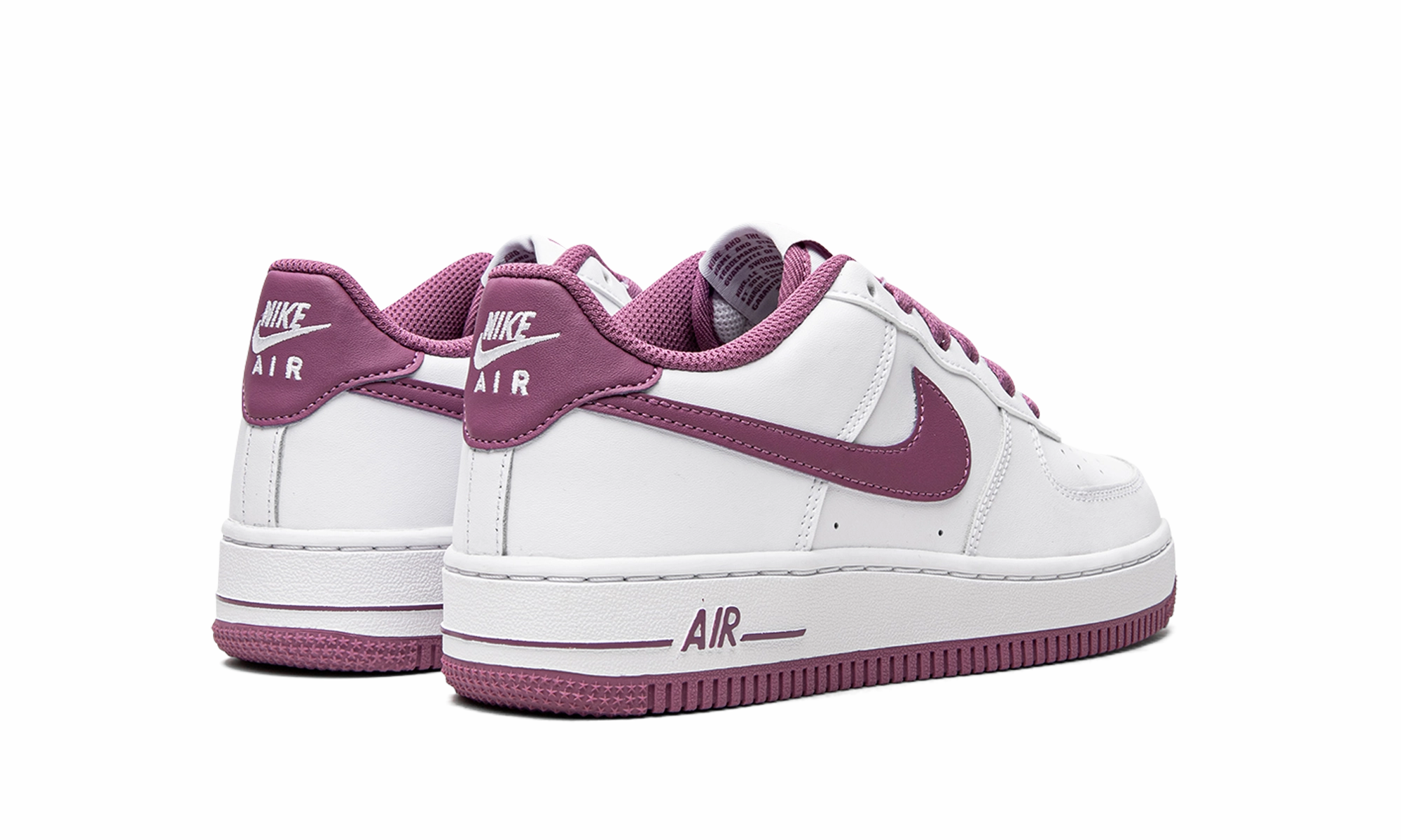 Walk Support No Tie Style Air Force 1 Low "White Mauve"