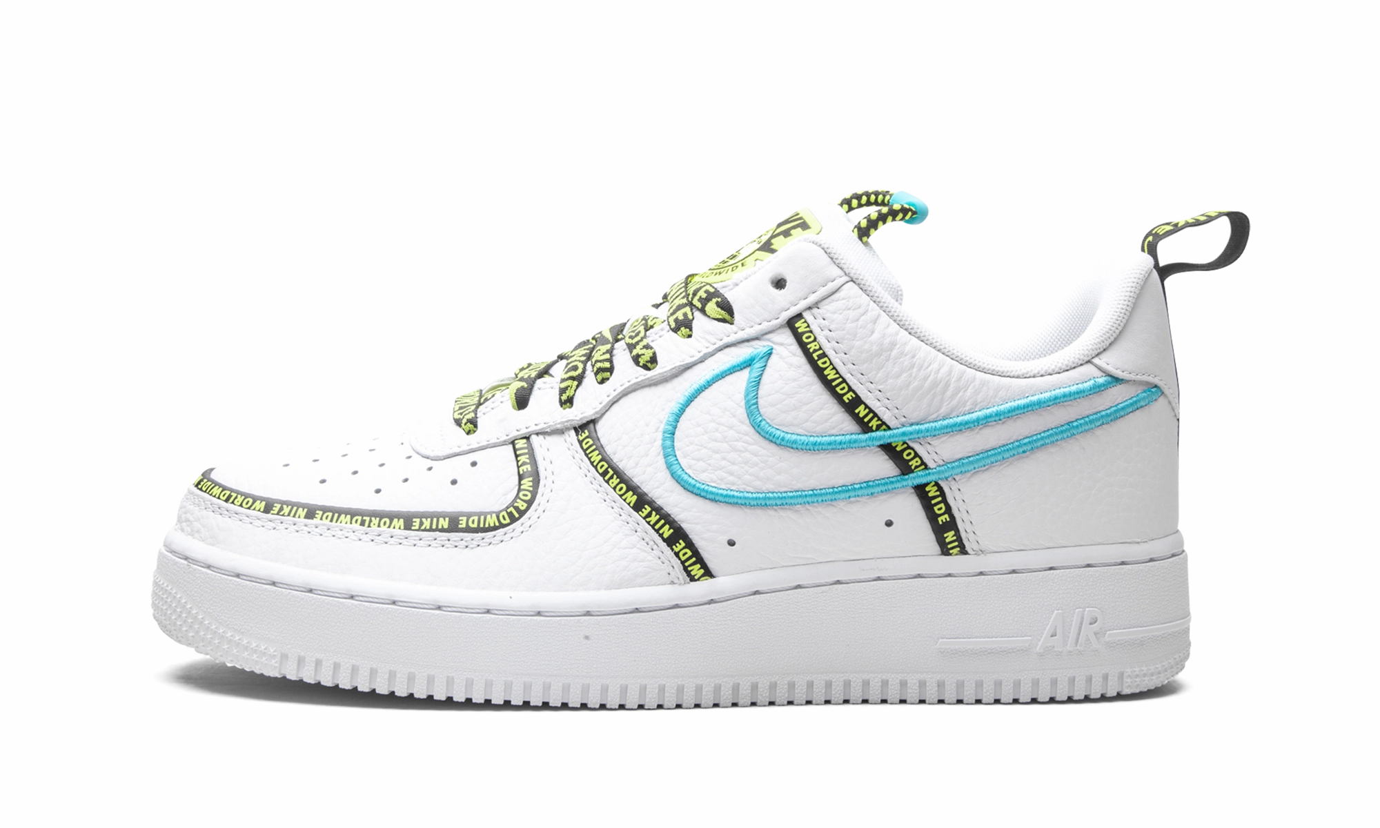 Stroll Ready Air Force 1 Low "Worldwide White Blue Fury Volt"