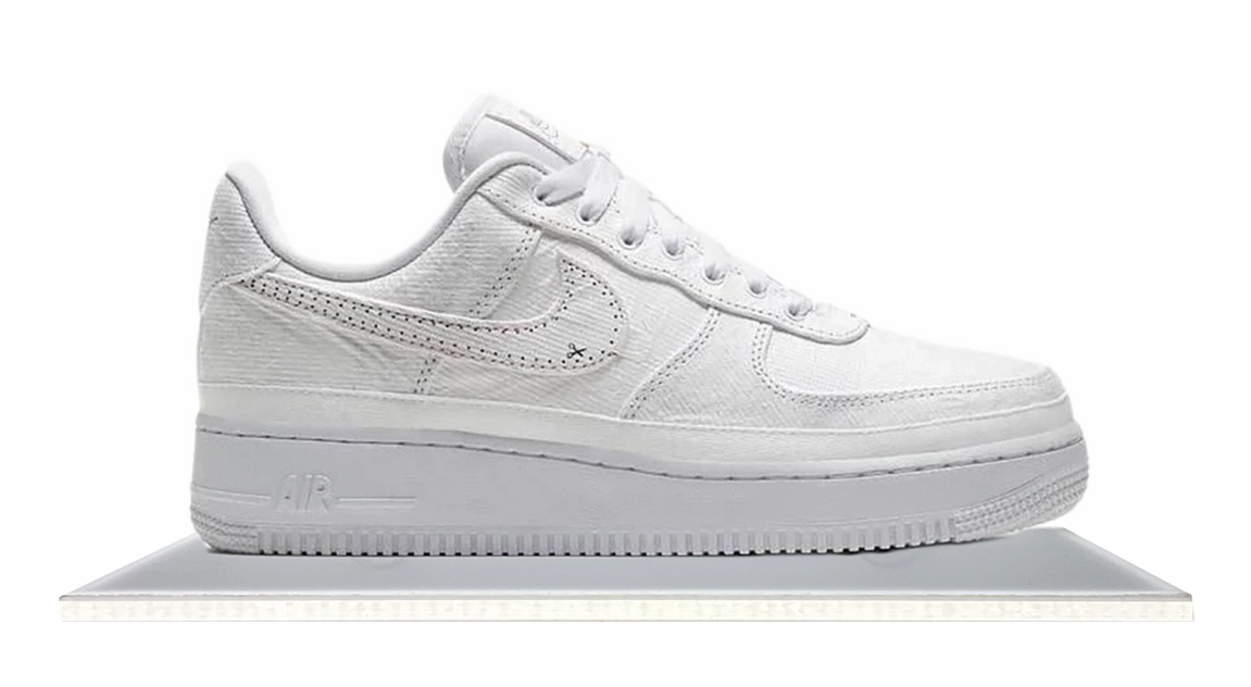 Easy Layer Stacked Heel Air Force 1 Low Tear Away Black Swoosh