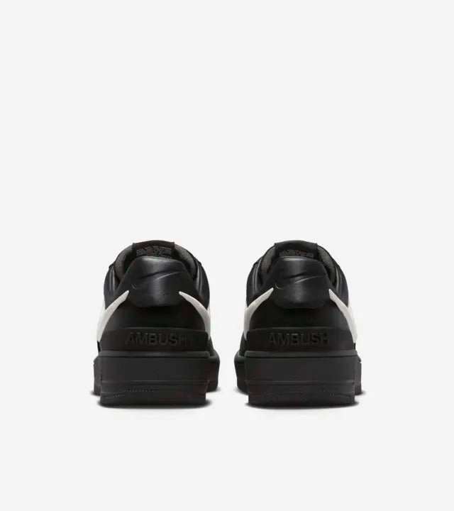 Stacked Heel Structure Urban Flex Air Force 1 Low x Ambush Black Sale