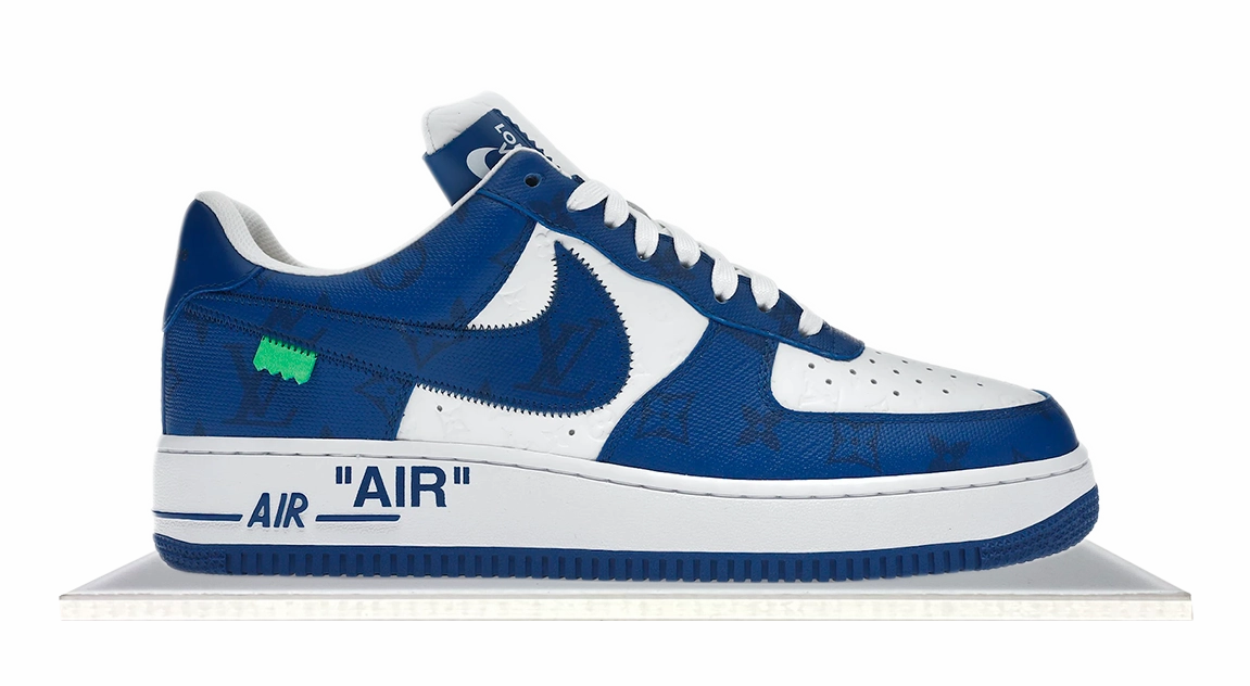 Slip Friendly Air Force 1 Low x Louis Vuitton White Royal