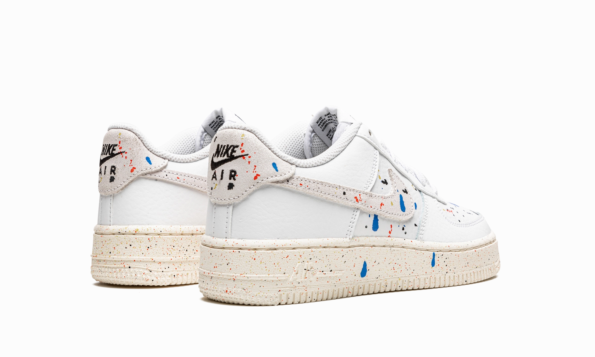 Air Force 1 LV8 3 GS "Paint Splatter - White" Flexible Torsion System Club Hike