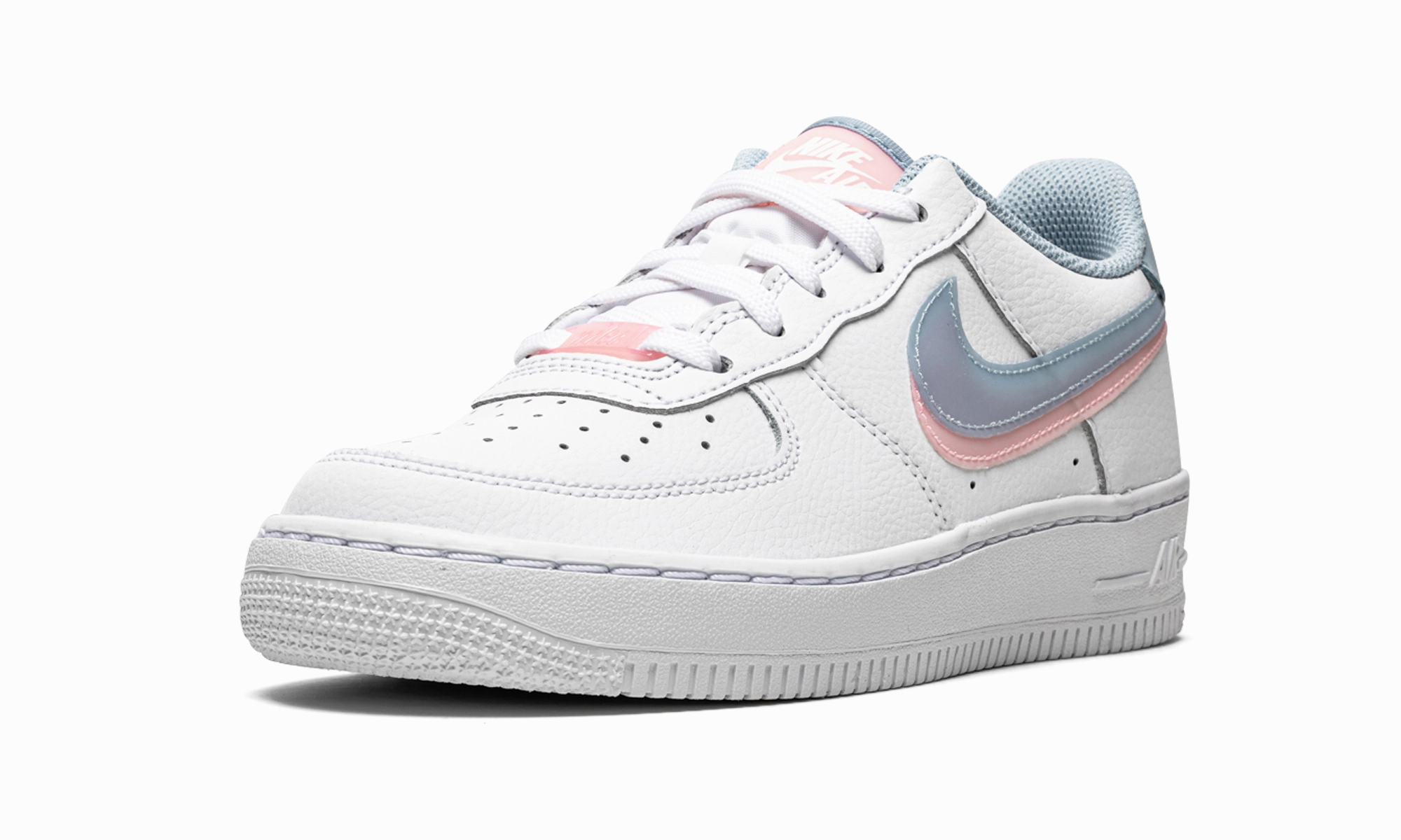 Air Force 1 LV8 GS "Double Swoosh - White / Blue / Pink" Anytime Wear