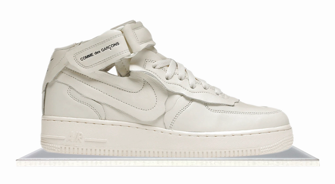 Air Force 1 Mid Comme des Garcons White Hop Hike Urban Function