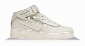 Air Force 1 Mid Comme des Garcons White Hop Hike Urban Function