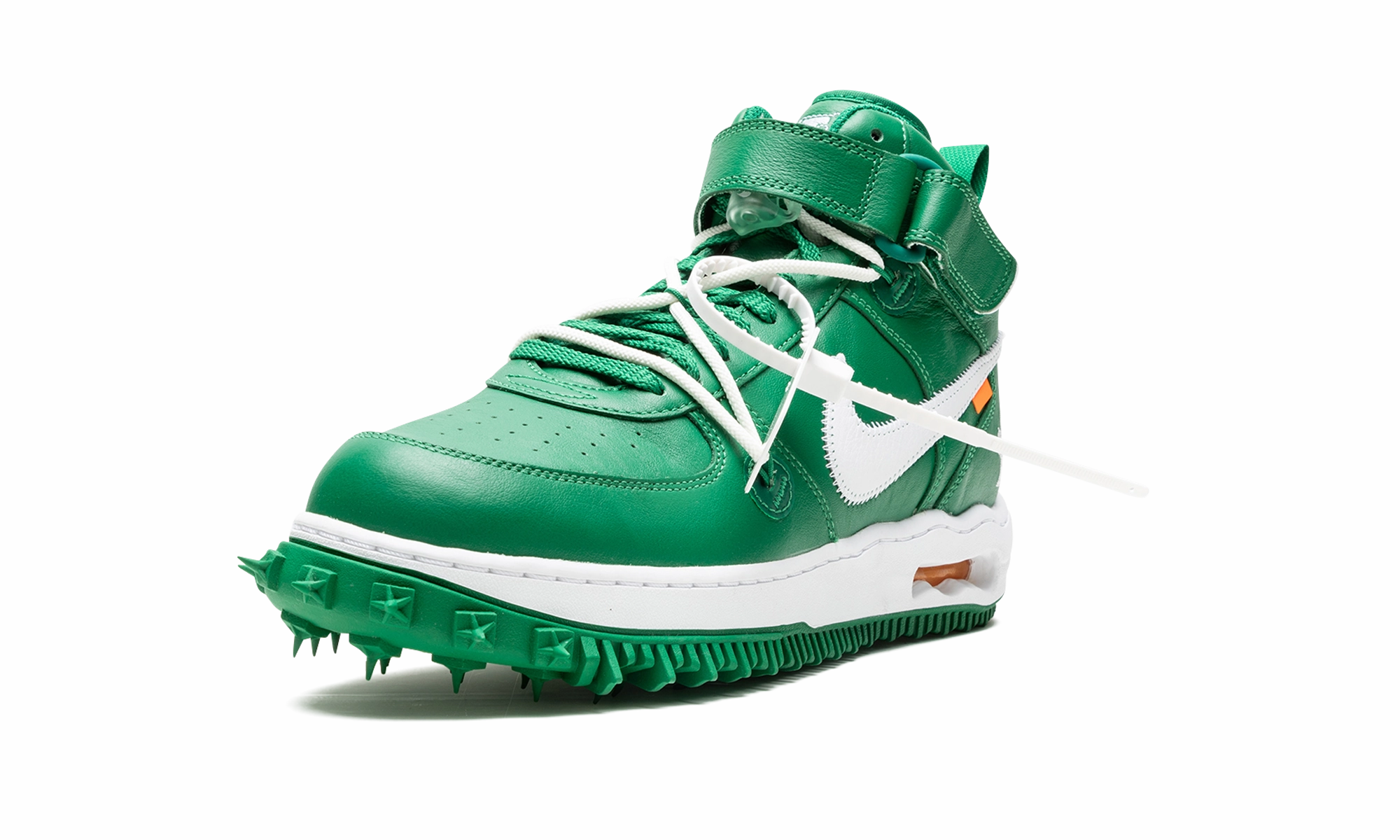 Air Force 1 Mid "Off-White - Pine Green" City Style Speed Walk