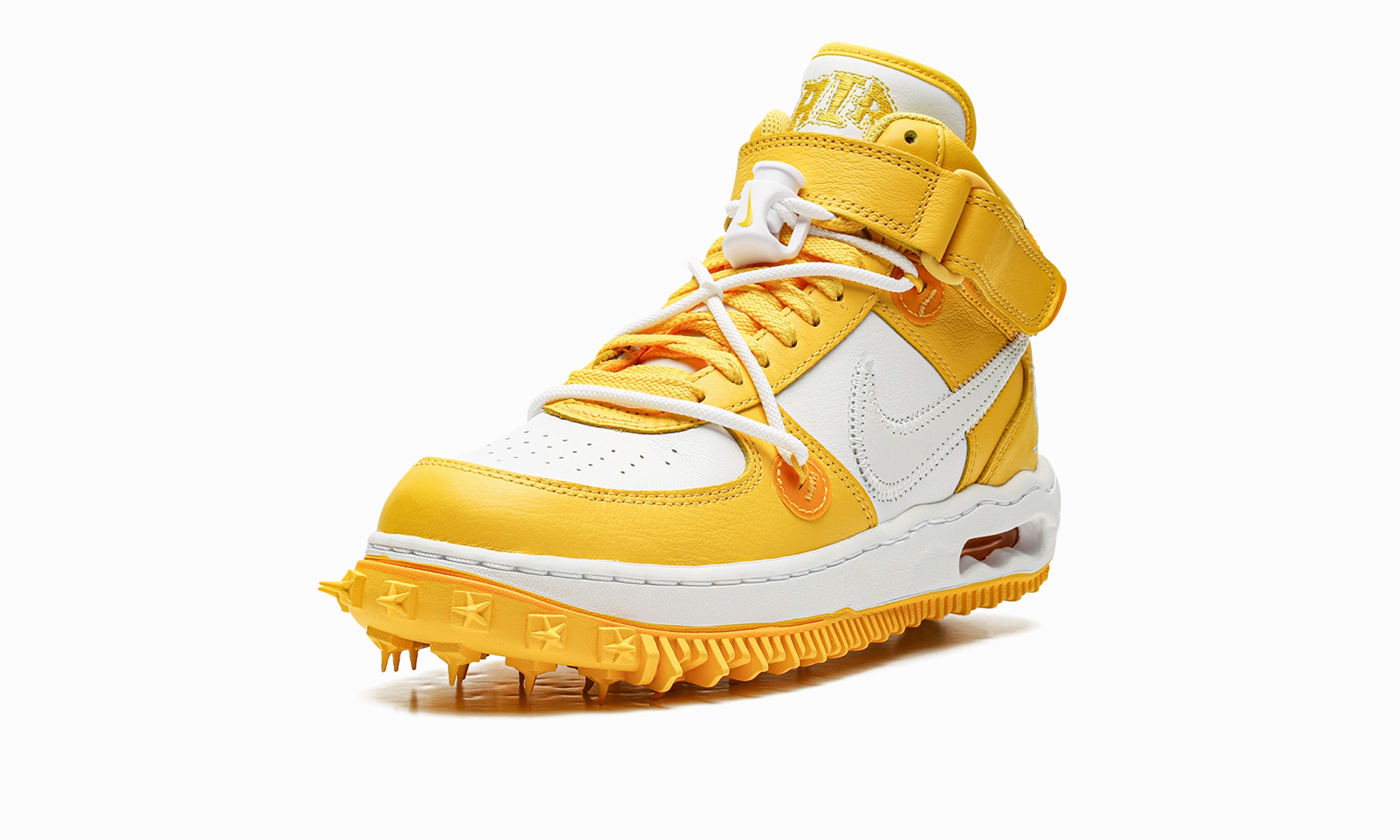 Air Force 1 Mid "Off-White - Varsity Maize" Chic Everyday Quiet Walk