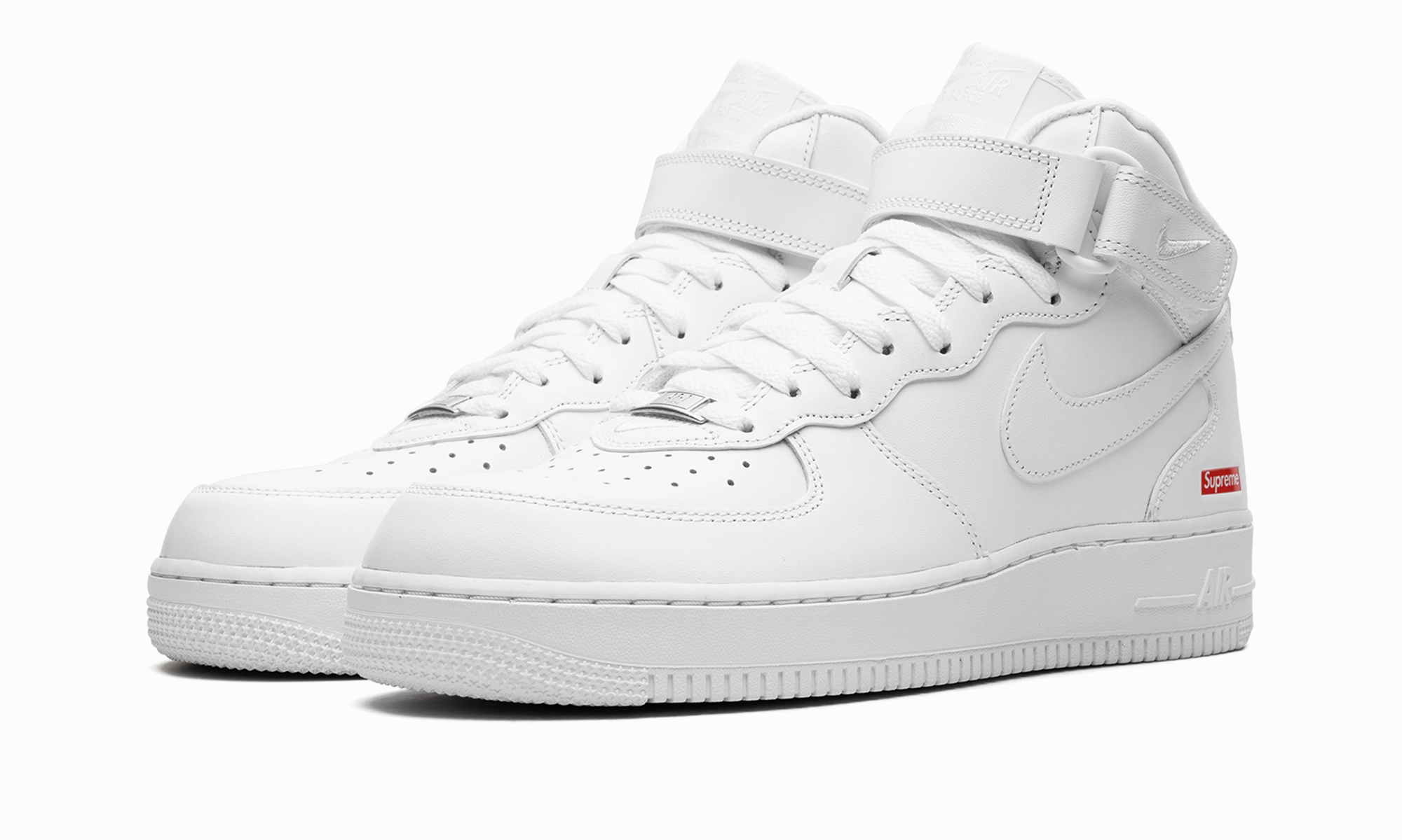 Air Force 1 Mid "Supreme - Mini Box Logo White" Driving Comfort Calm Design