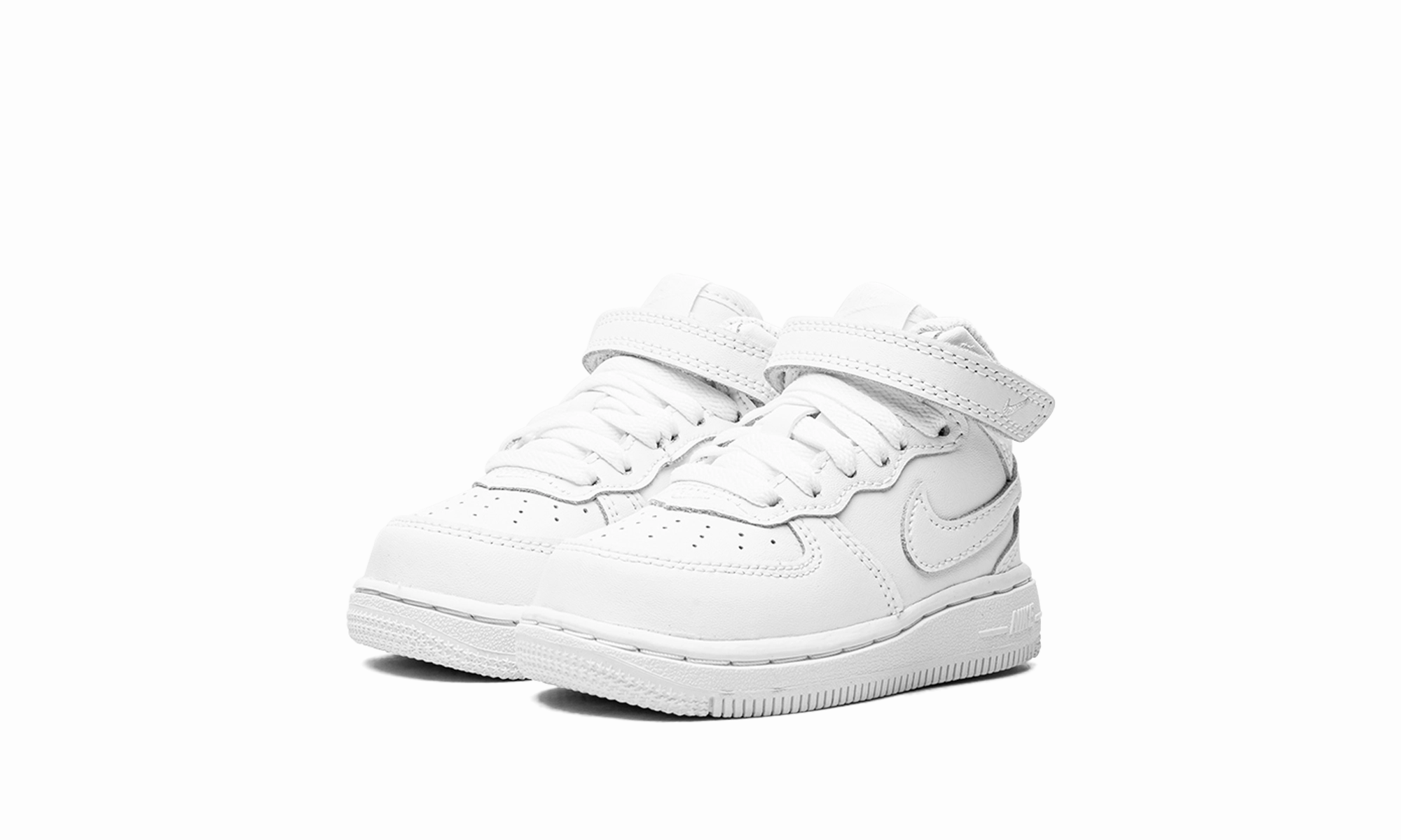 Air Force 1 Mid TD "White on White" youth trend Cafe Style