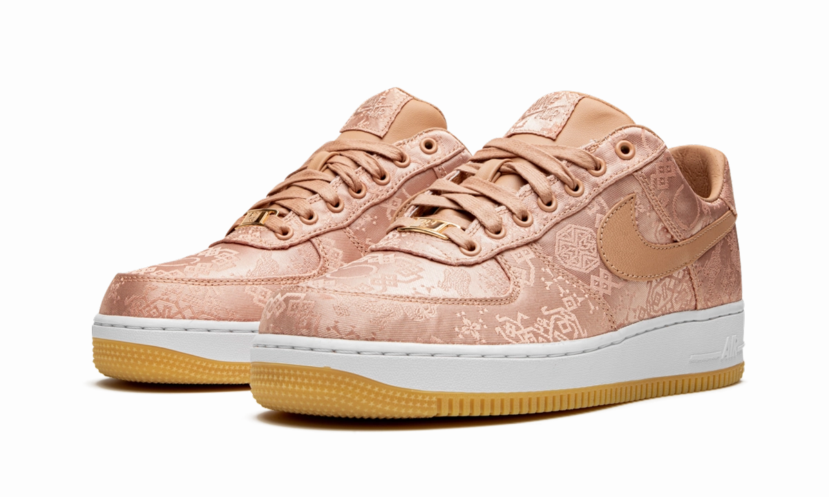 Air Force 1 PRM "CLOT - Rose Gold Silk" Run Club chic aesthetic