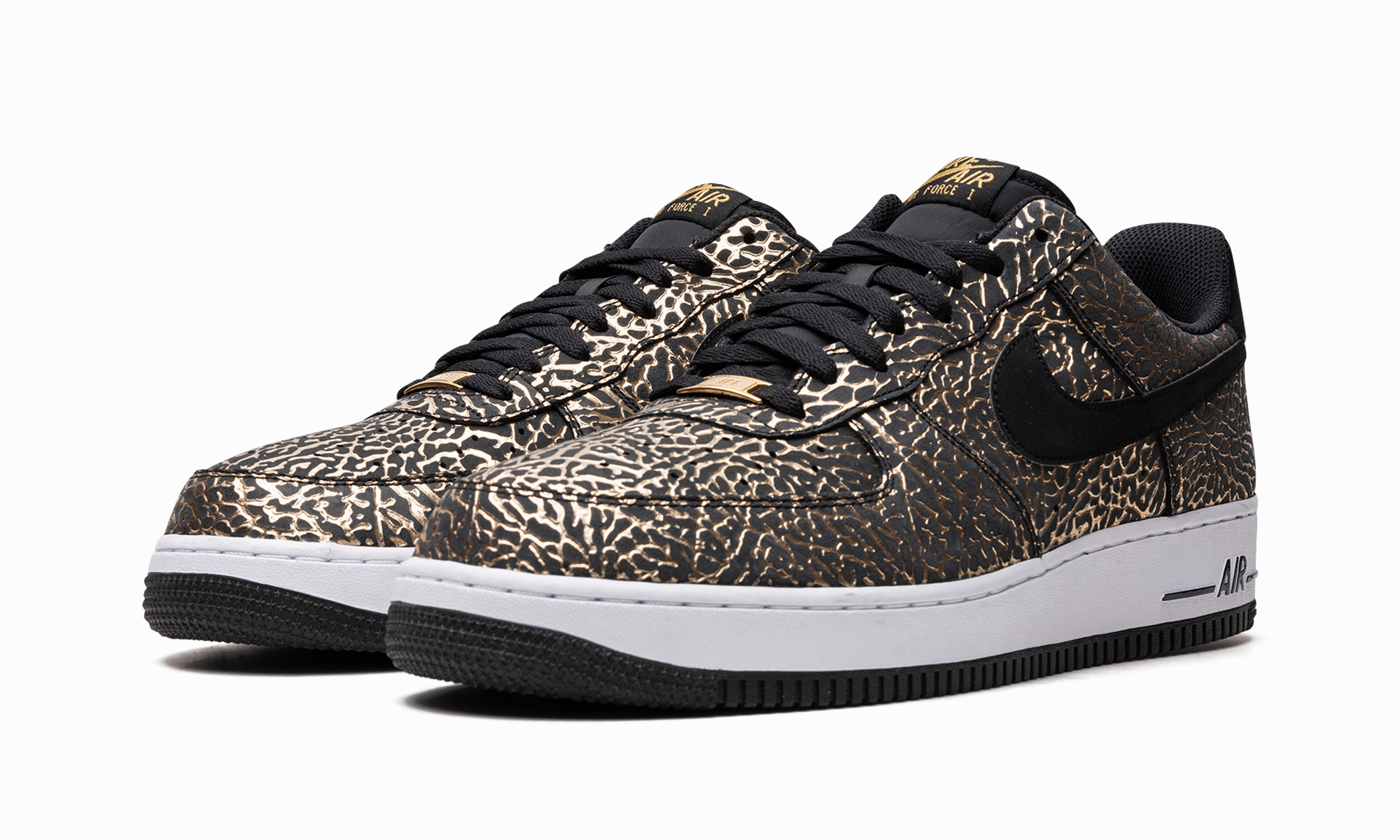 Plain look Air Force 1 "Gold Elephant"