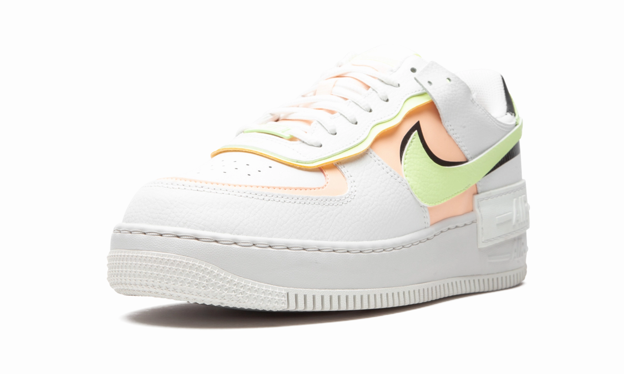 AIR FORCE 1 SHADO MNS WMNS "White / Barely Volt / Crimson Tint" All Purpose Run Daily