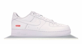 Weatherproof Stitching Orange Pop Air Force 1 Supreme White