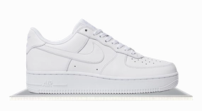 Ventilated Holes Slip Resistant Outsole Air Force 1 Triple White