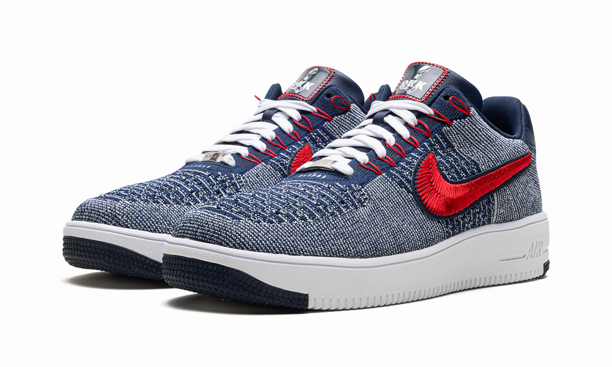 Jump Step Air Force 1 Ultra Flyknit Low "Patriots Robert Kraft Wolf Grey"