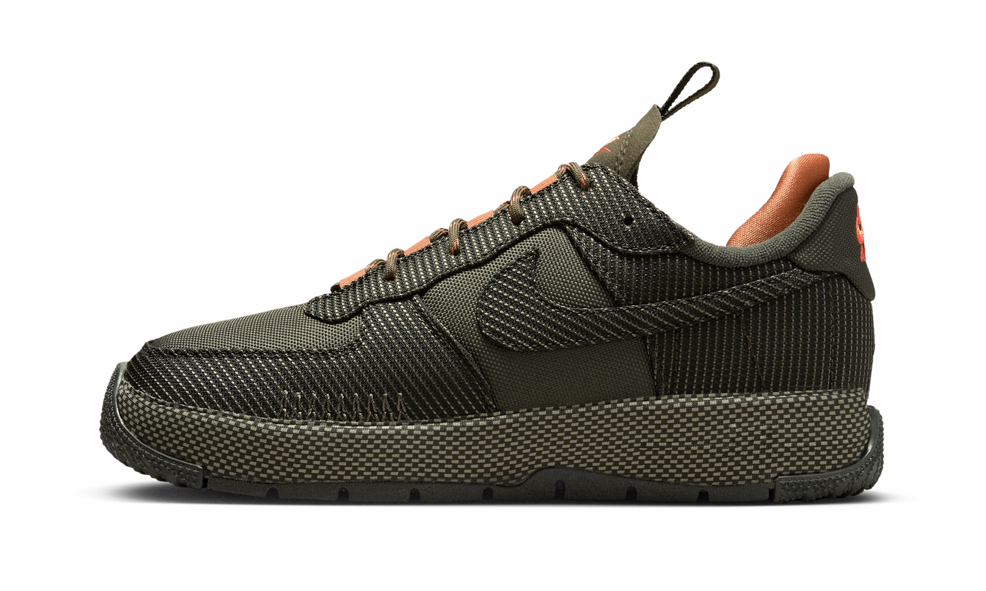 Recycled Synthetic Upper Air Force 1 Wild Low WMNS "Cargo Khaki Sequoia"