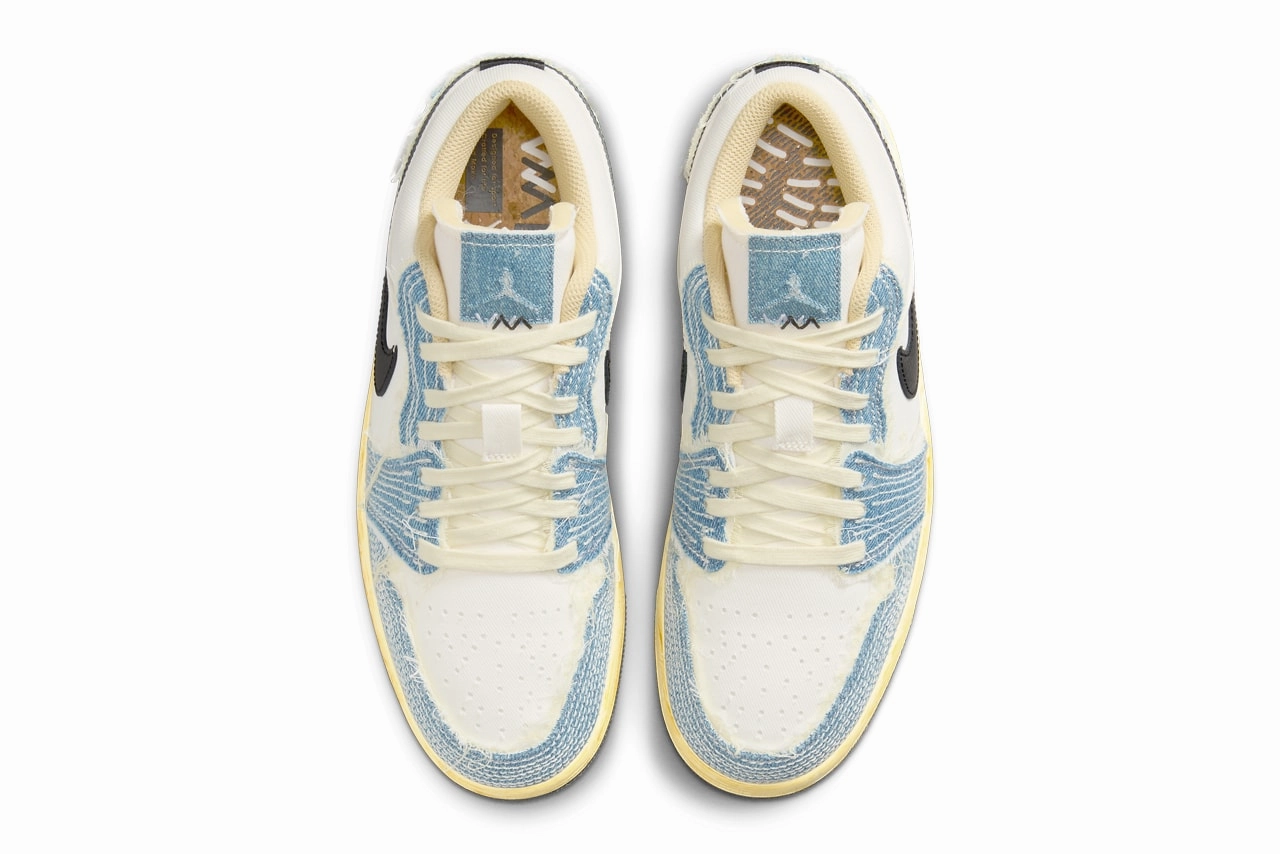Air Jordan 1 Low 'Sashiko Denim' Sale Basketball Exclusive breathability
