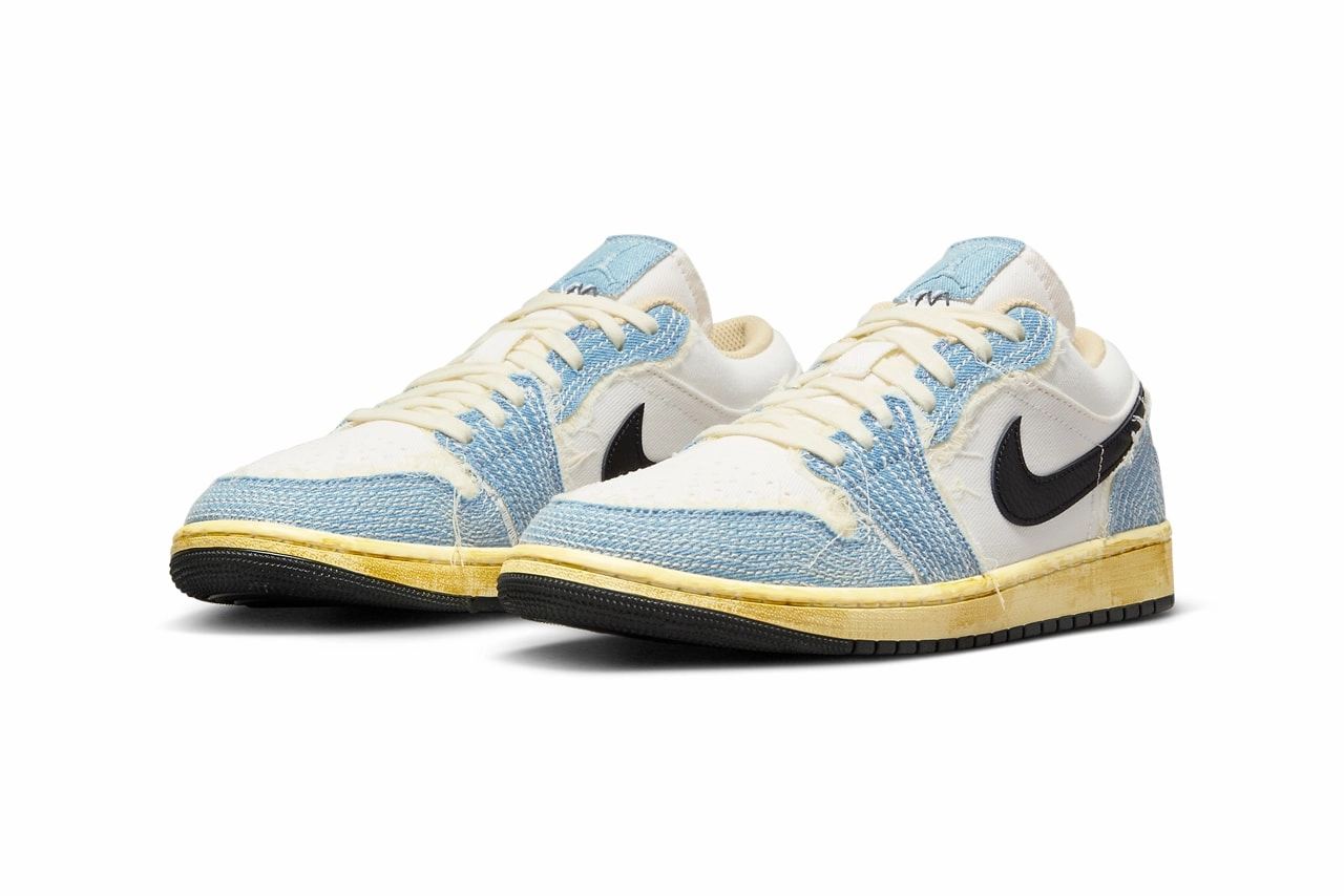 Lightweight durability Air Jordan 1 Low 'Sashiko Denim' Sale