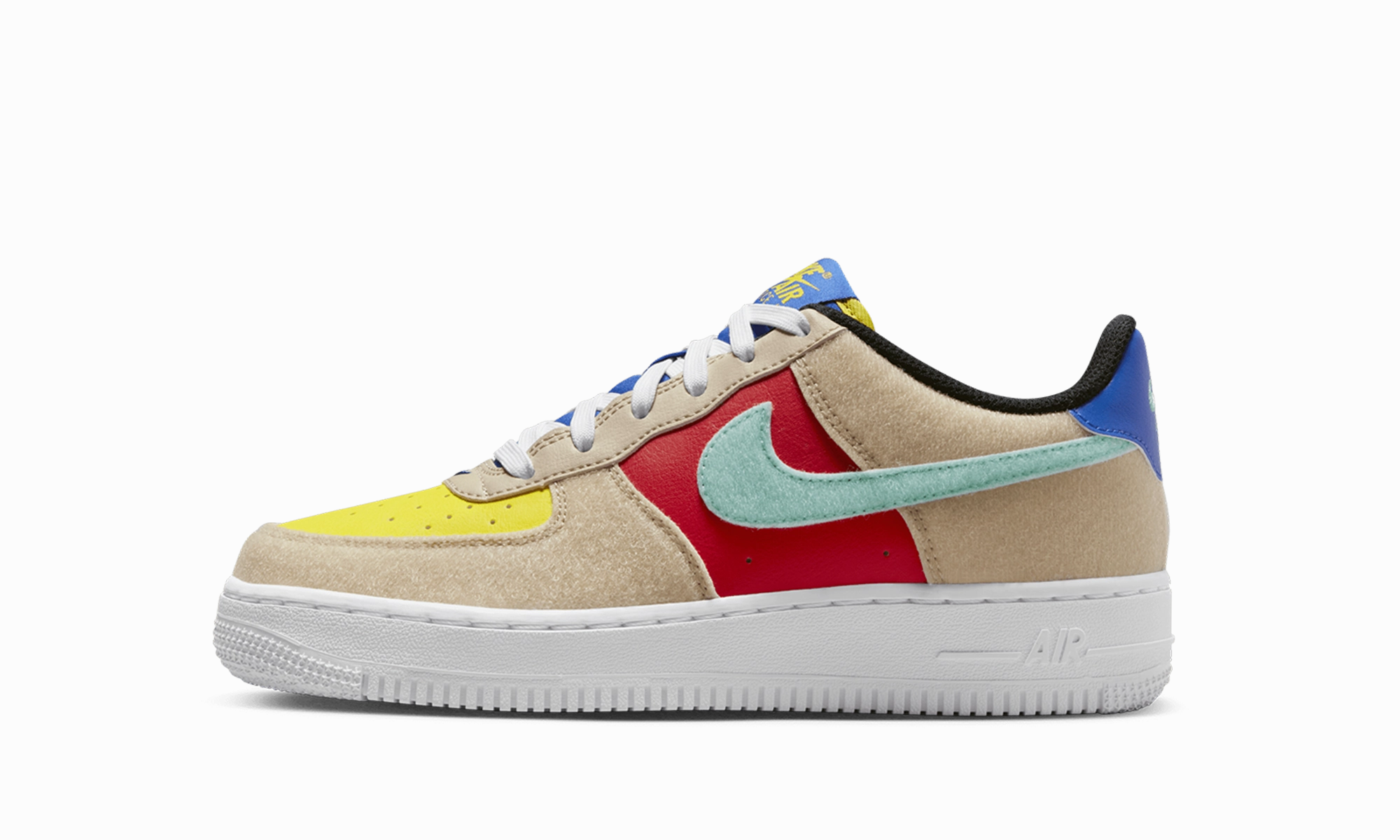 AIR FORCE 1 "Red" Forest Path Hand Stitched Details