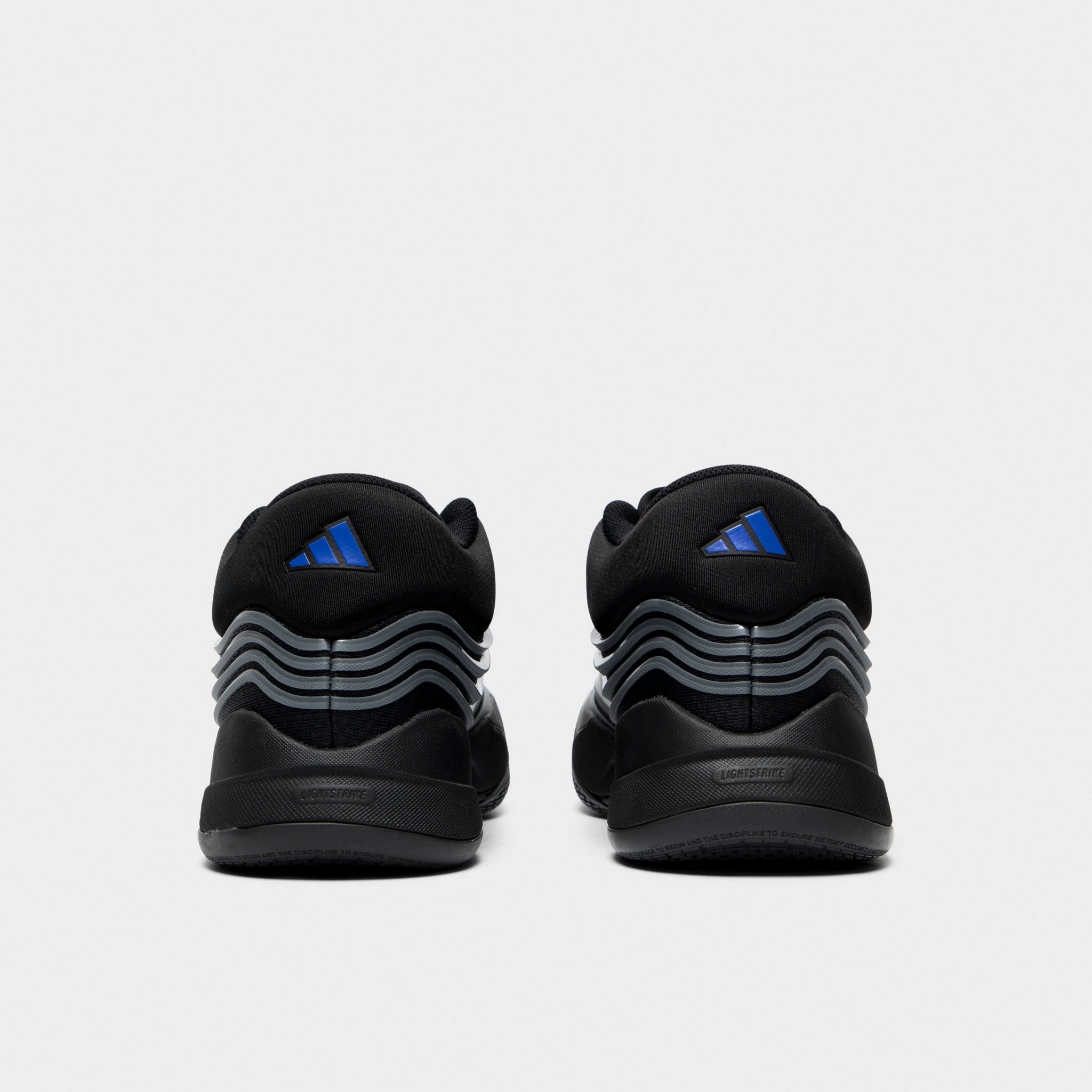 adidas Dame X Black / Iron Mountain - Lucky Blue Form Fitting Structured Shoe