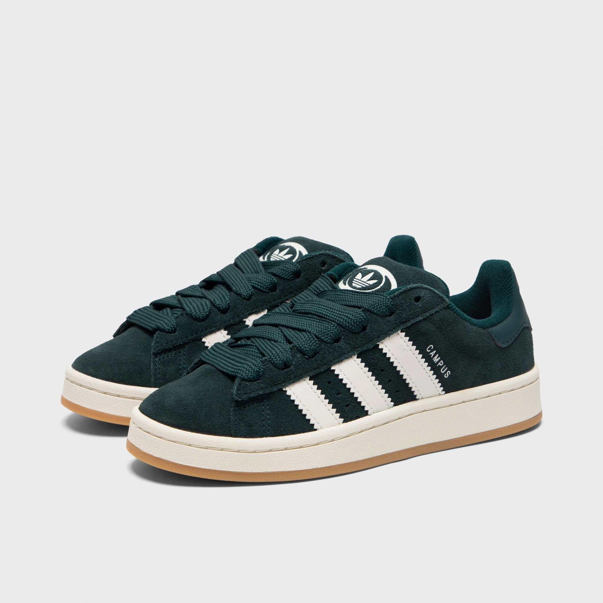 adidas Juniors' Campus 00s Aurora Ivy / White - Gum Performance Wear Neutral Tones