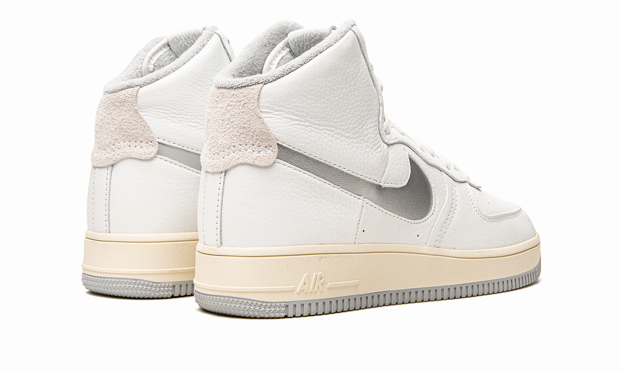 Glide Step AIR FORCE 1 HIGH SCULPT MNS WMNS "White / Silver"