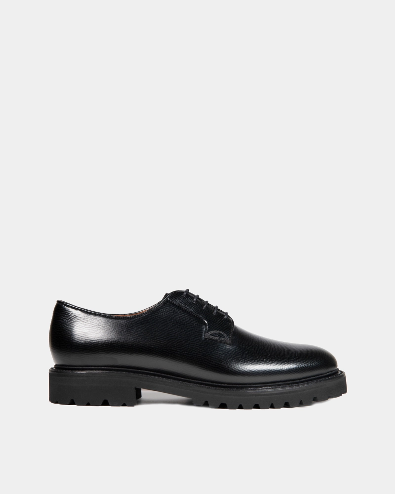 Black Alcazar Derby Shoe Easy To Clean