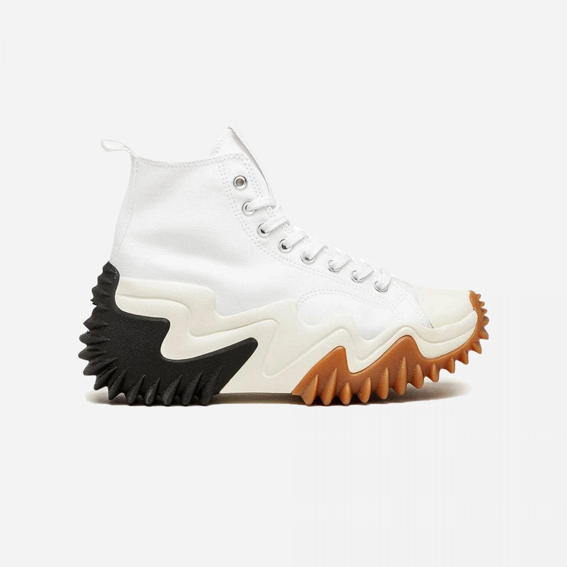 Converse | RUN STAR MOTION CX PLATFORM  { WHITE/BLACK/GUM HONEY Abrasion Pads