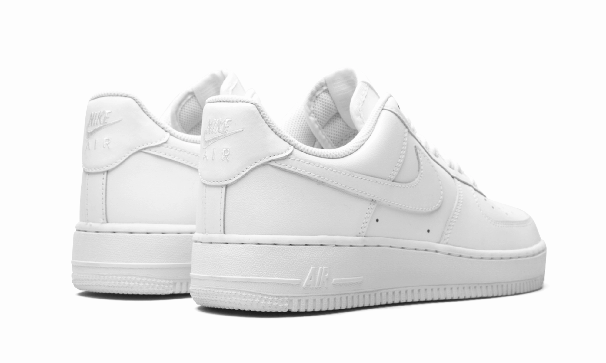AIR FORCE 1 LO '07 MNS WMNS "White on White" Impact Resistant Heel