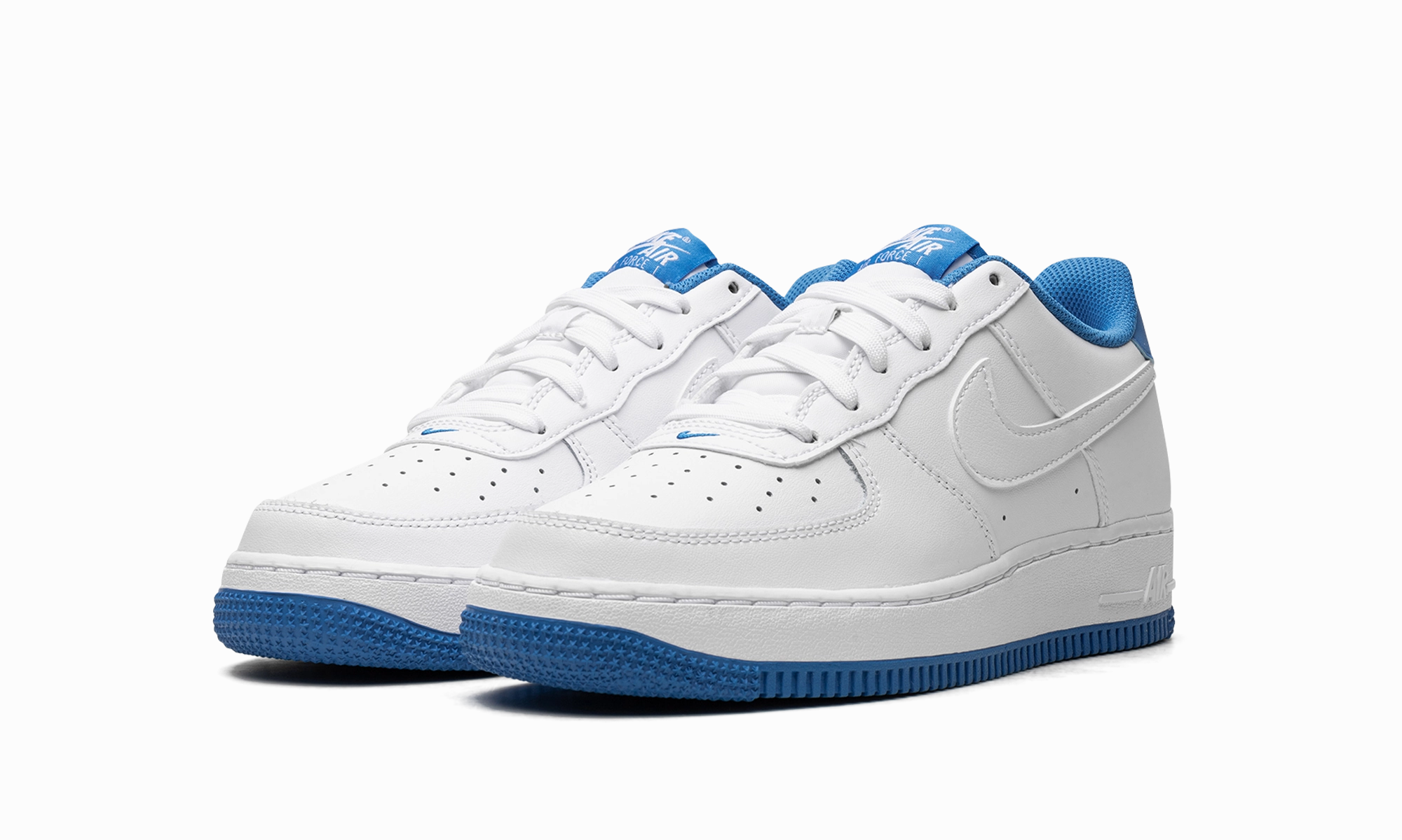 Air Force 1 Low ESS GS "White / Light Photo Blue" padded insole On The Go