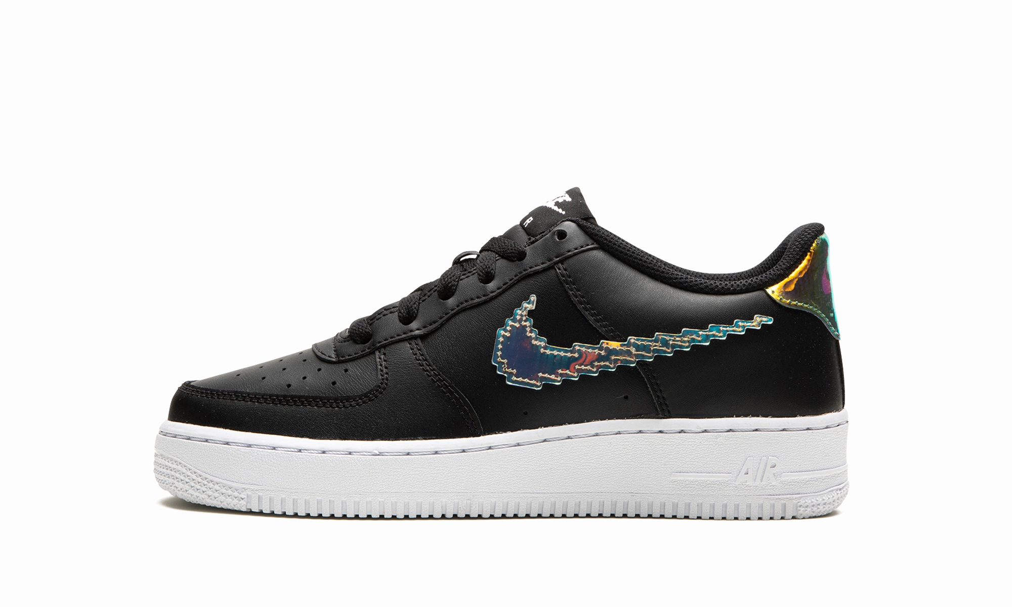 Air Force 1 Low LV8 GS "Digital Swoosh - Black" Neutral design Impact Resistant Construction