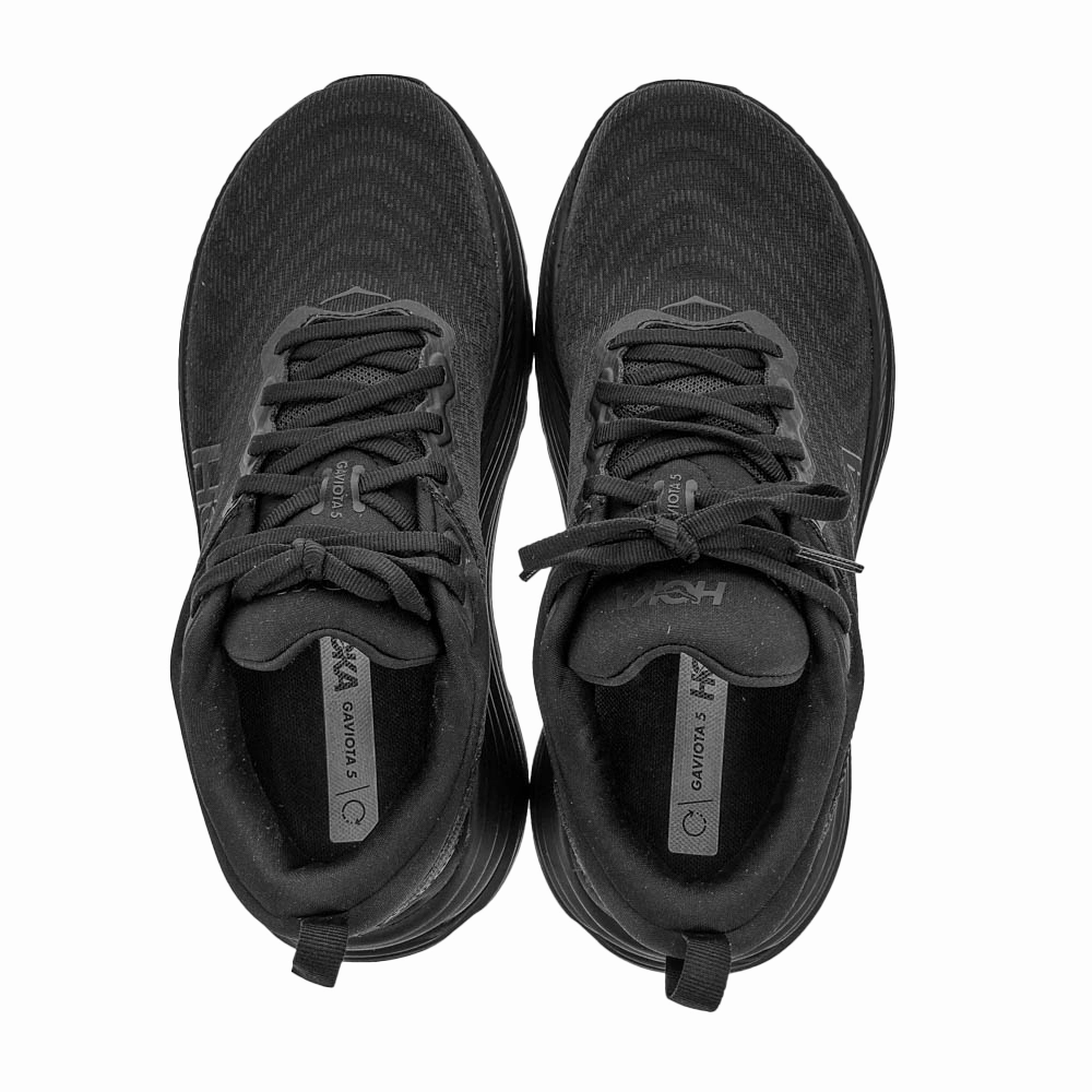 Structured Collar Support HOKA Women's Gaviota 5 Wide Black