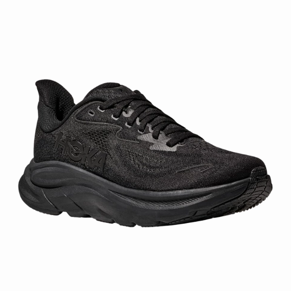 anime - themed running shoes moisture - wicking fabric Hoka Women's Clifton 10 Wide Black/Black