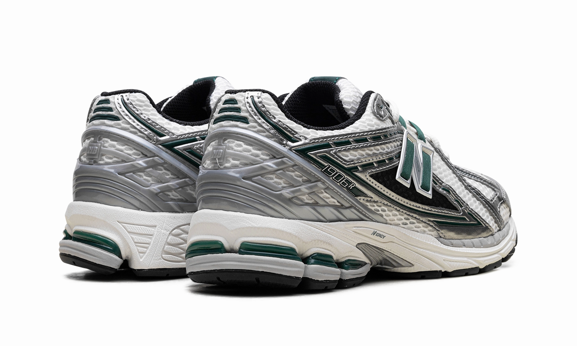 Dynamic Traction Sole Leather Luxury 1906R "Silver Metallic Nightwatch Green"