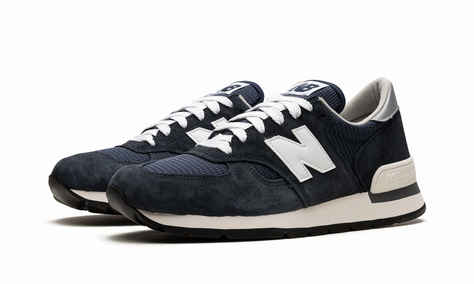 990 v1 "Navy / White" performance - optimized shoes zipper - closure shoes