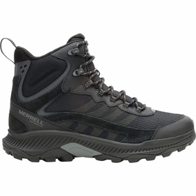 Seamless Comfort Urban Commute Secure Hold Merrell Men's Speed Strike 2 Thermo Mid Waterproof Boots - Black