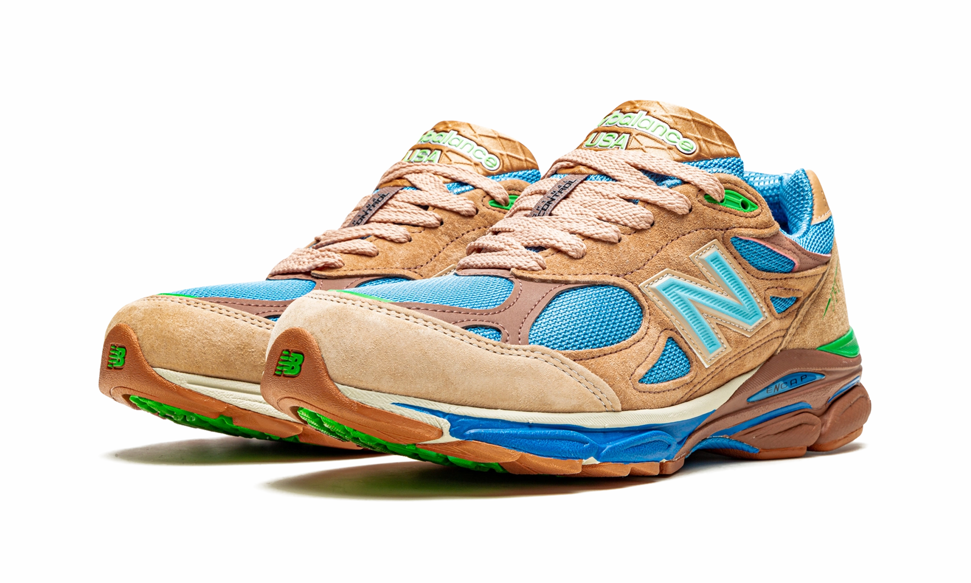 990v3 "Joe Freshgoods - Outside Clothes" Lateral Stability Wing shock - absorbing - midsole - feature shoes
