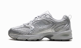 530 "Silver Metallic Raincloud Polka Dots" foggy - day shoes orthopedic running shoes