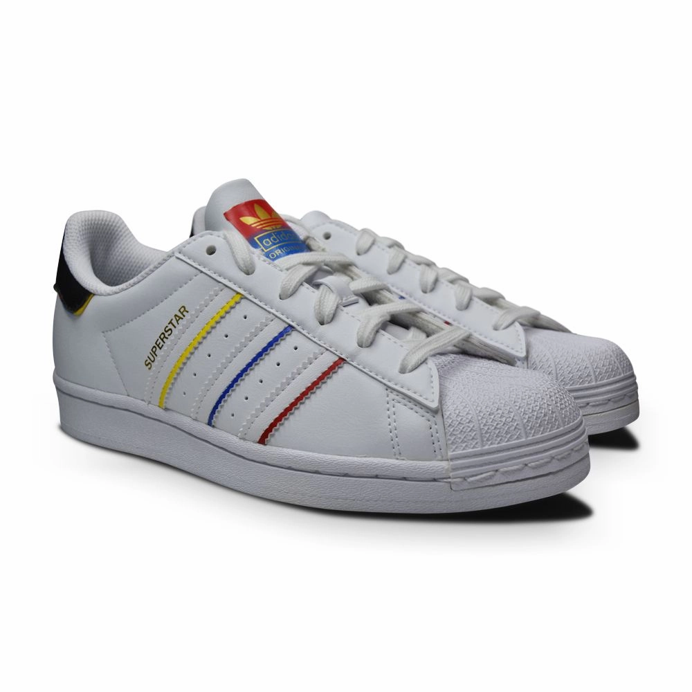Step Comfort Rain Jog Adidas Superstar Juniors - FY1669 - White Multi