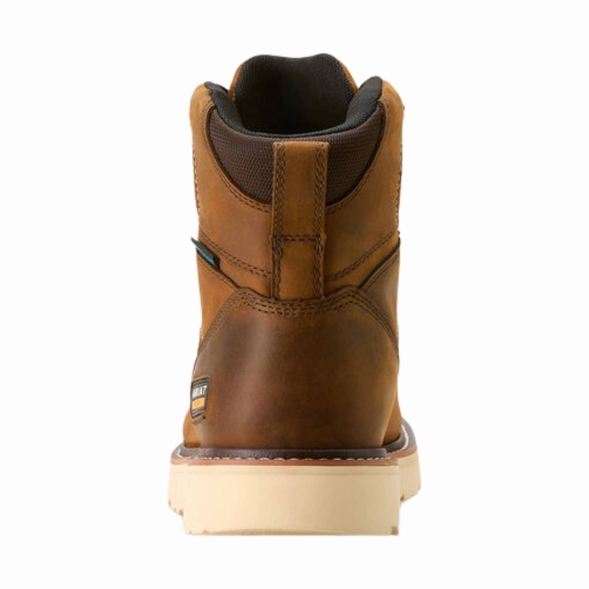 Ariat Men's Rebar Wedge Moc Toe 6 Inch Waterproof Work Boots - Distressed Brown Dust Guard Versatile Footwear