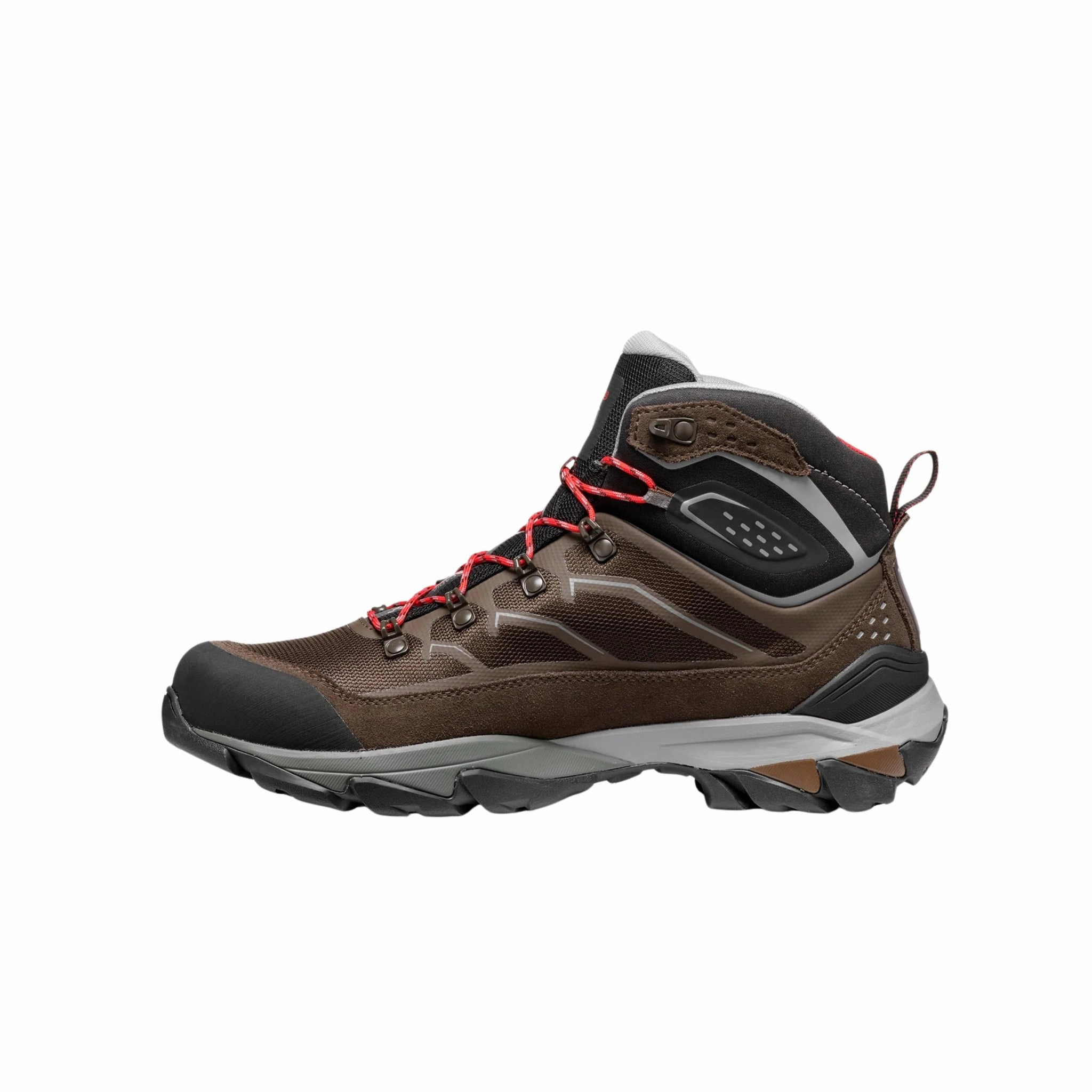 Asolo Acadia Mid GTX Hiking Boots - Dark Brown/ Frost Grey Impact Resistant Heel Neutral palette