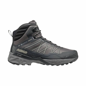 Asolo Men's Tahoe Mid GTX Hiking Boot - Shark Grey/Black/Beige Heat Lock Metal Edge
