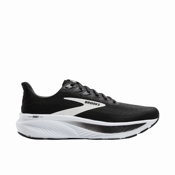 endurance equipment Decoupled Crash Pad Brooks Women's Ghost 17 Wide Black/White