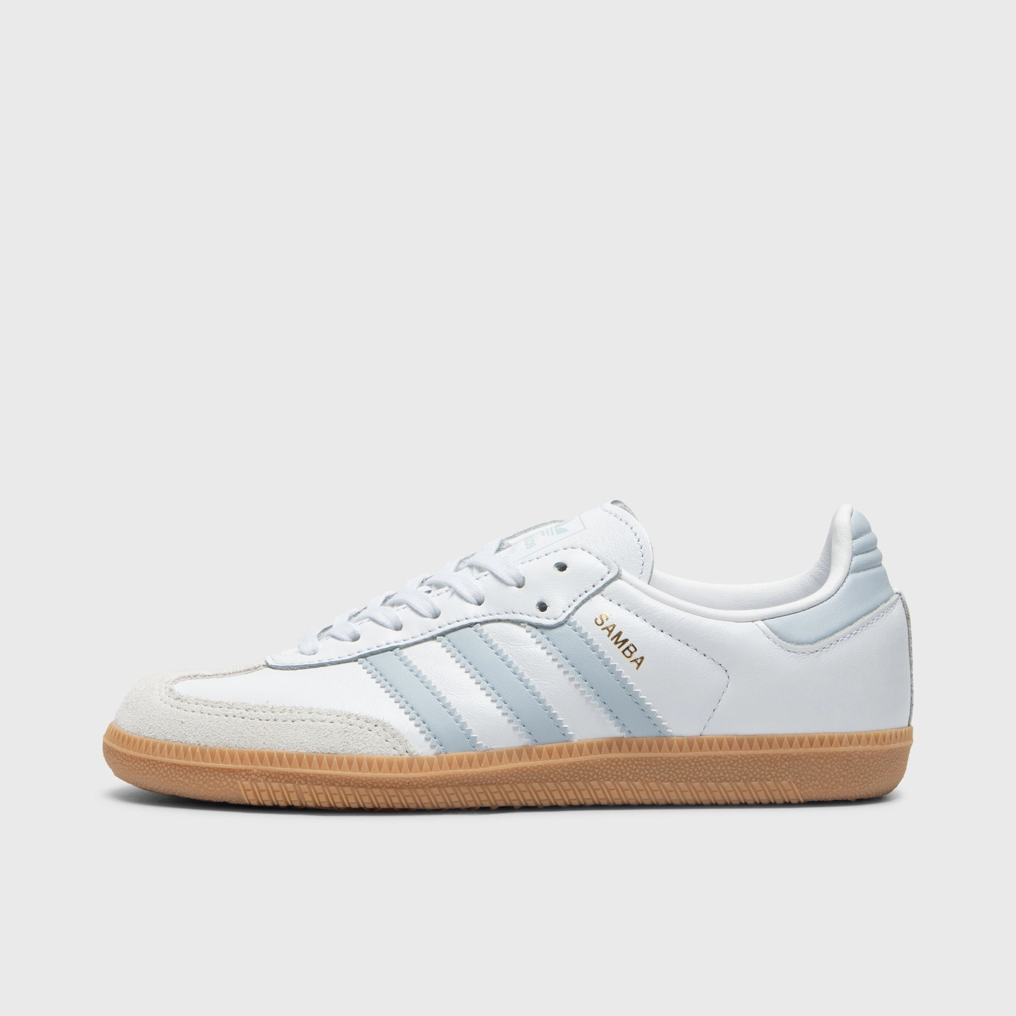 Durable Outsole Design Non Slip Heel adidas Juniors' Samba OG White / Halo Blue - Gum