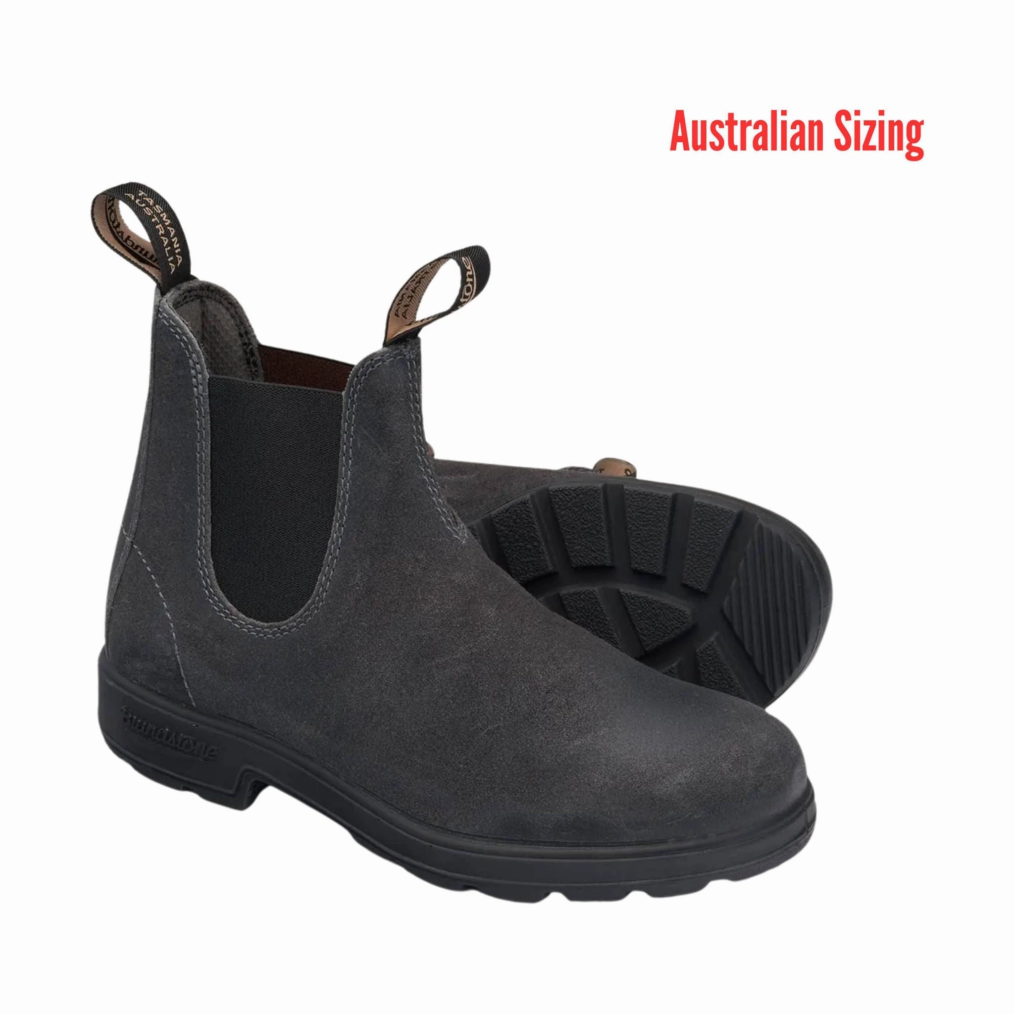 Blundstone Original Suede Boots - Steel Grey Reinforced Form Weekend Wanderer
