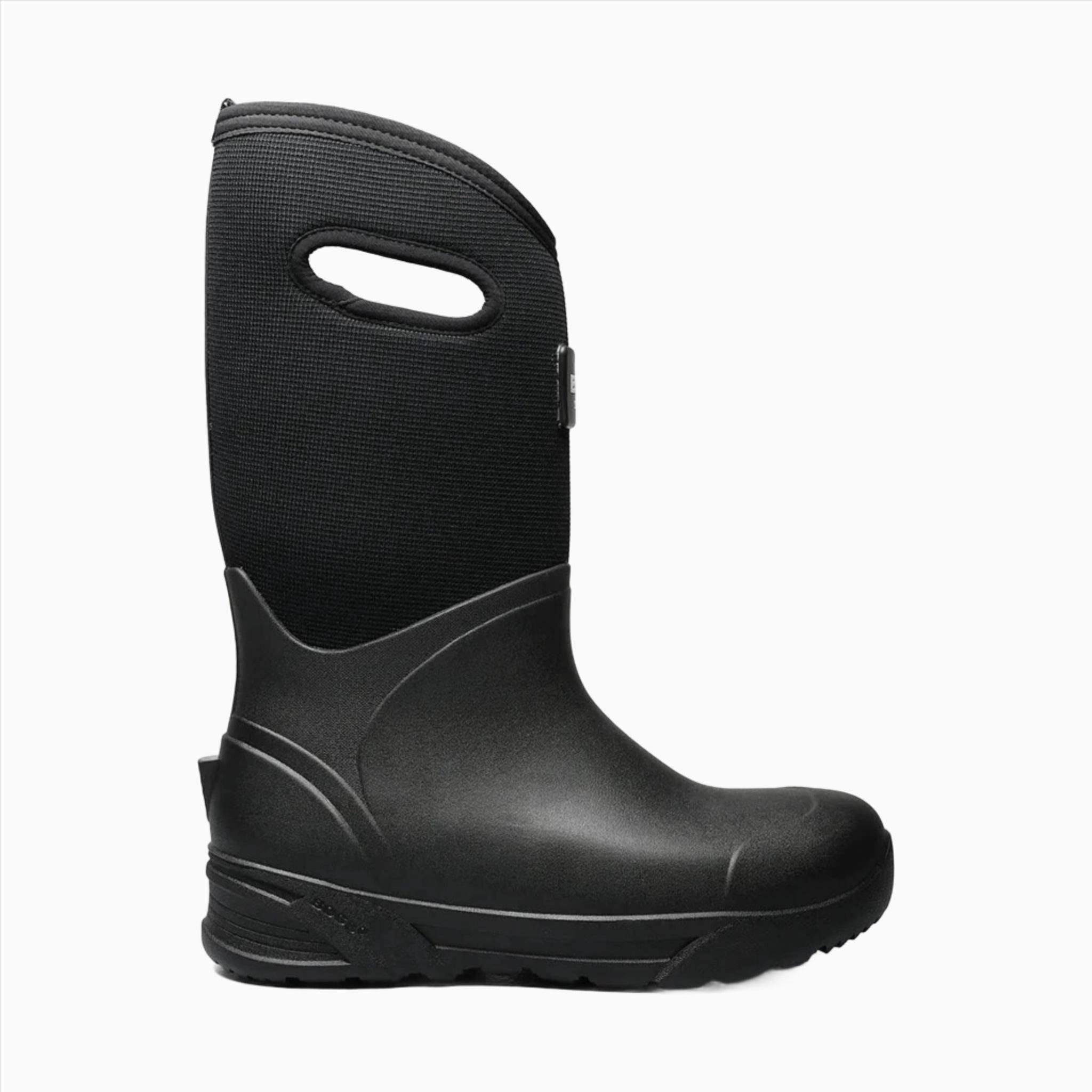 Bogs Men's Bozeman Tall Rain Boot- Black Cushioned Step Rainy Days