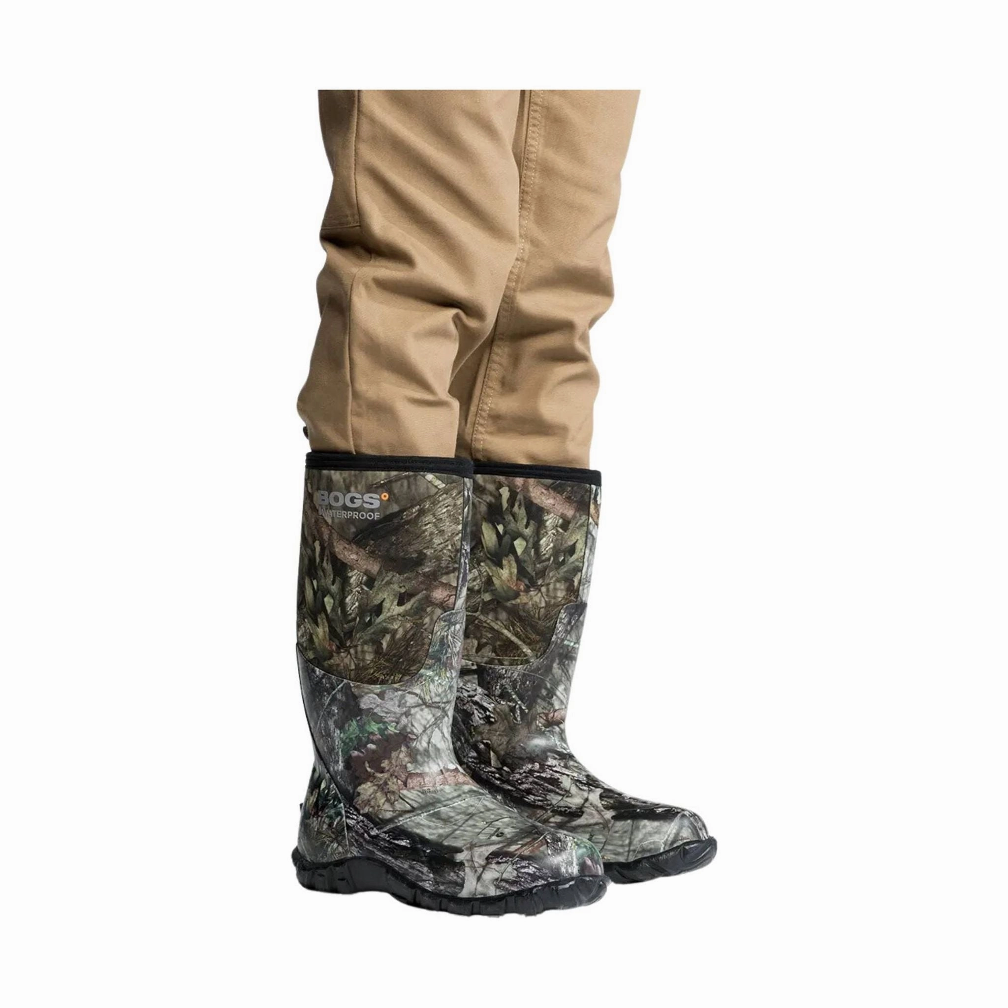 Bogs Men's Classic High Rain Boots - Mossy Oak Rain Friendly Reinforced Form Mountain Hike